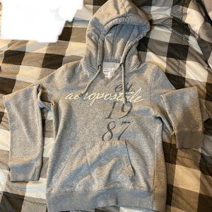 Aeropostle Heather Gray pullover hoodie